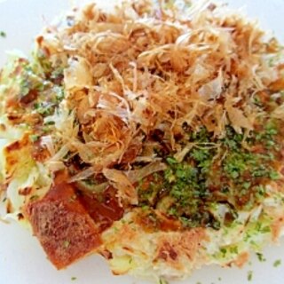 大和芋とおからのお好み焼き